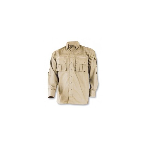 Camisa Cadet M/Larga Beige Talla: XXL