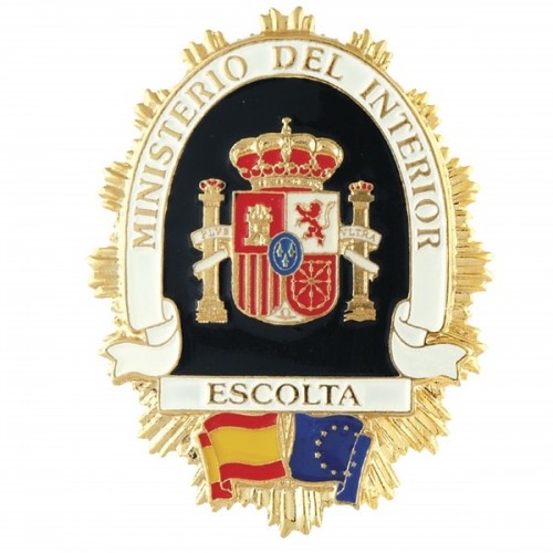 PLACA CARTERA METALICA ESCOLTA