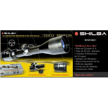 SHILBA 2,5-10X50 Iluminator...