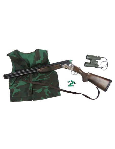 KIT ESCOPETA DE JUGUETE CON CHALECO DE CAZA Y BINOCULARES