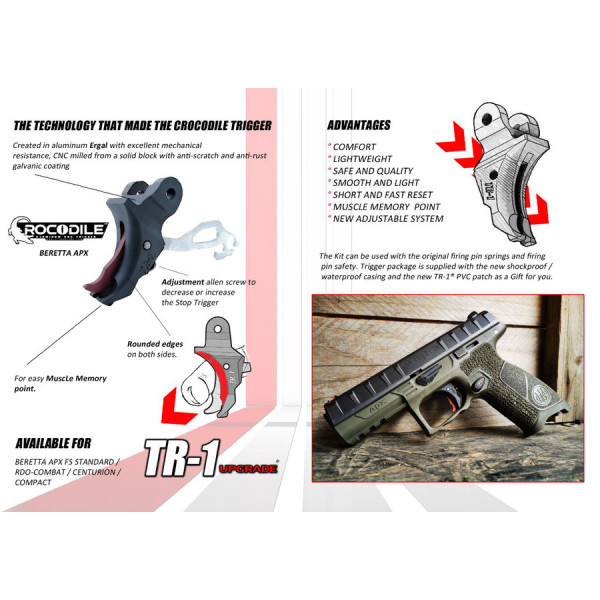 Nuevo Gatillo Ergal para Beretta APX...