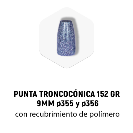 Puntas Arsenal Champion Troncocónicas, 9mm, 152gr, 1000 Ud.