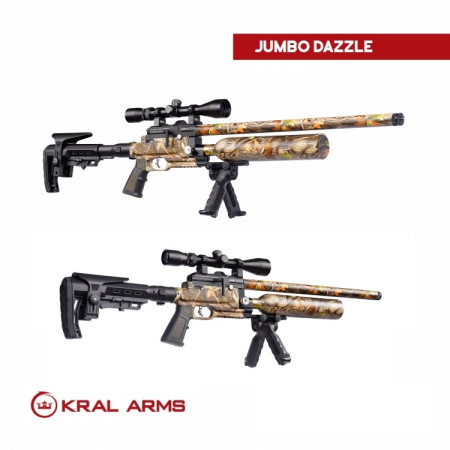 Carabina PCP KRAL Puncher Jumbo Dazzle Camo.  - 24 Julios