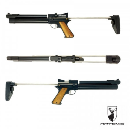 Pistola PCP Artemis/Zasdar PP750 Con regulador integrado multi-tiro cal. 5,5 mm Balines