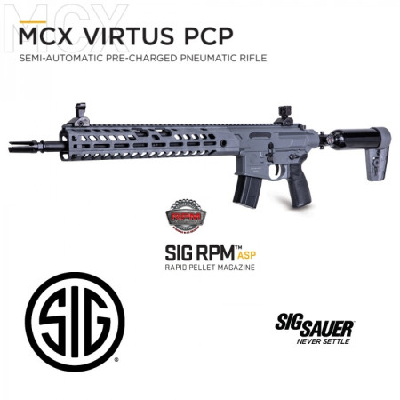 Rifle Sig Sauer MCX Virtus PCP Semi-Automático cal. 5,5mm