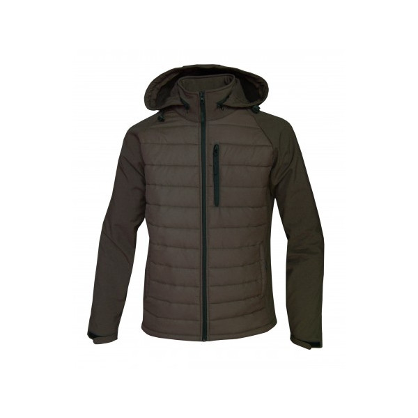 CHAQUETA GLOBO-SOFT-SHELL "MARRON"