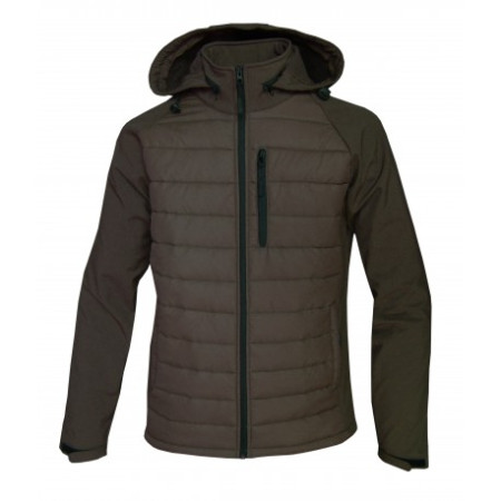 CHAQUETA GLOBO-SOFT-SHELL "MARRON"