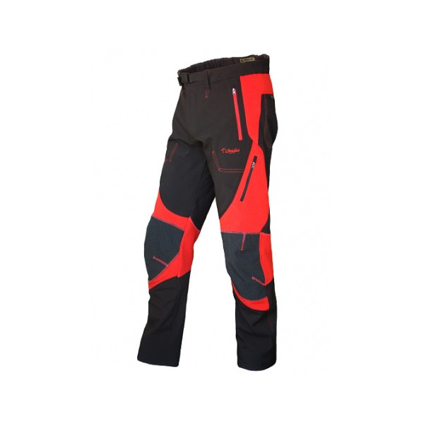 PANTALON SOFT SHELL Rojo/Negro