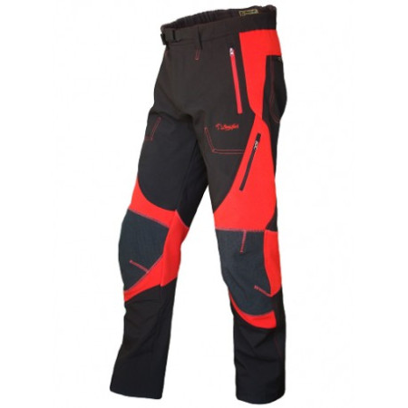 PANTALON SOFT SHELL Rojo/Negro