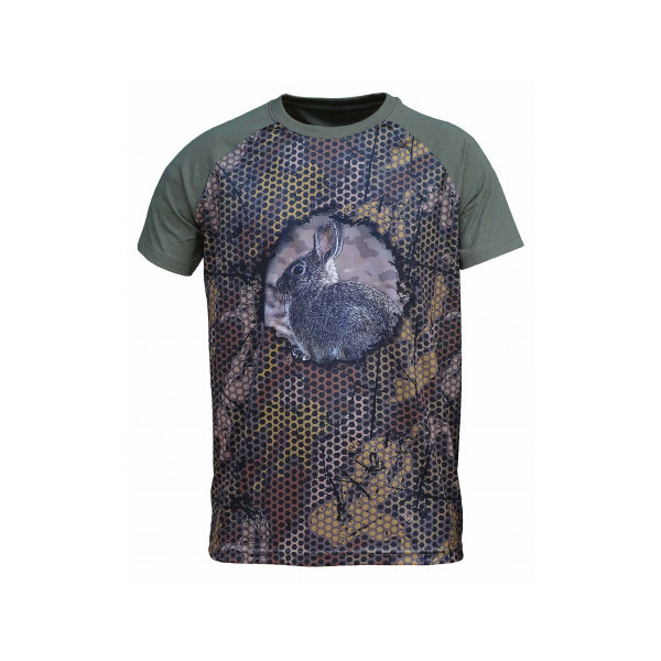 CAMISETA FOREST PRINT 3D "CONEJO"