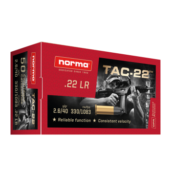 Cartuchos Norma Tac .22 LR...