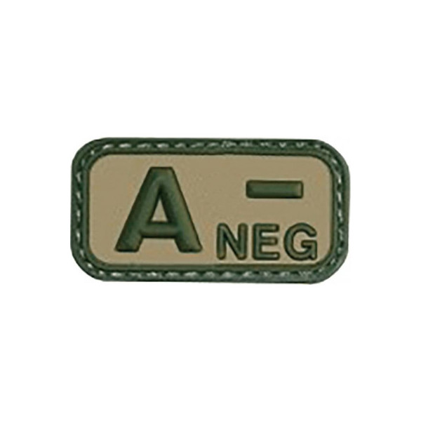 Parche de goma del grupo sanguíneo A...