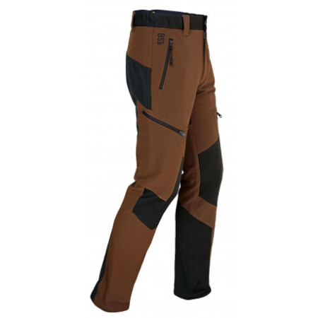 PANTALON MARRON-NEGRO "ELBA"
