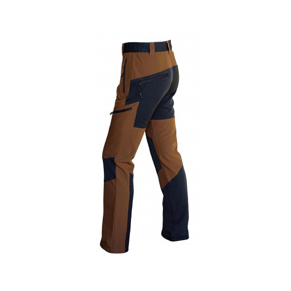 PANTALON MARRON-NEGRO "ELBA"