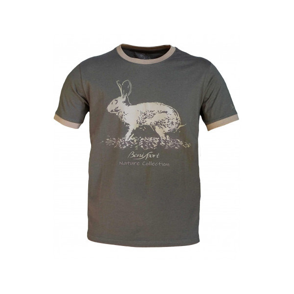 CAMISETA ALGODÓN "CONEJO" CAQUI