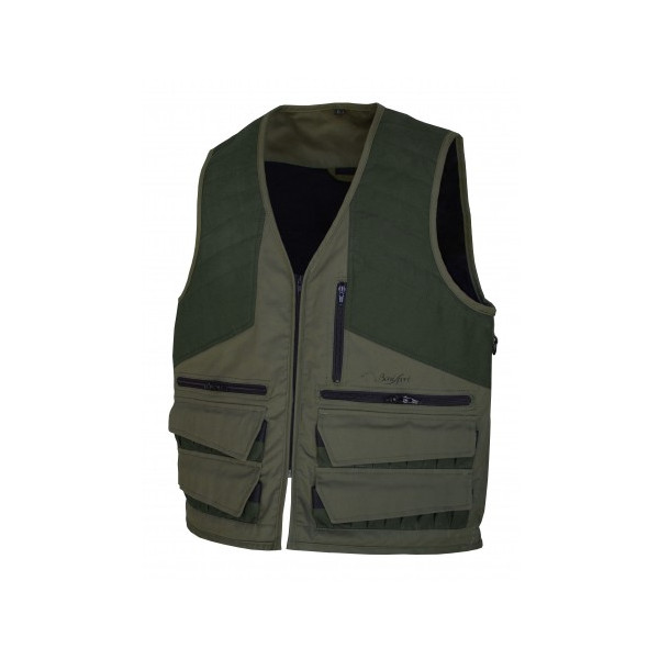 CHALECO DOBLE MORRAL SELVA CAQUI