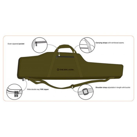 FUNDA DE RIFLE BERGARA HASTA 130X30/15X8 CM