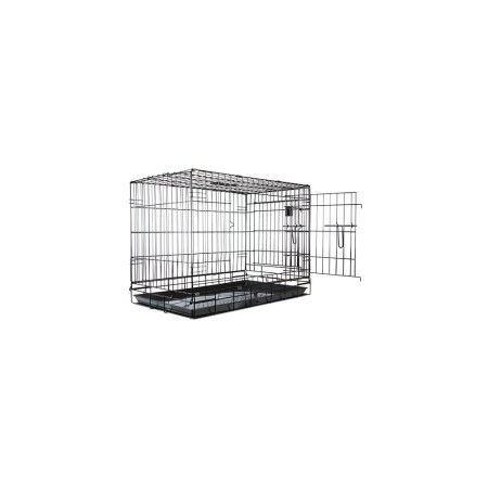 JAULA METÁLICA L124XA76XALT84 CM BAND. PLÁSTICO.