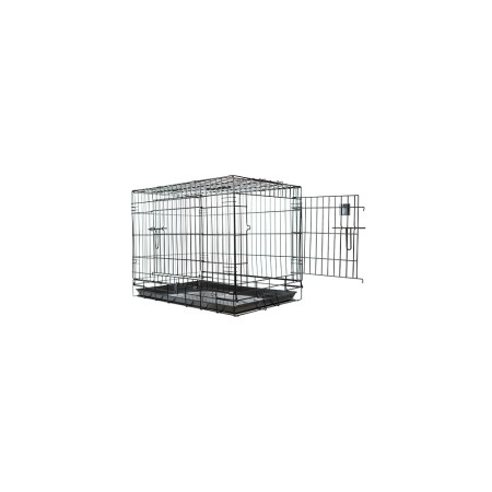 JAULA METÁLICA L124XA76XALT84 CM BAND. PLÁSTICO.