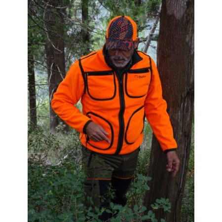 CHAQUETA REVESRSIBLE "NORT" CAQUI/ NARANJA