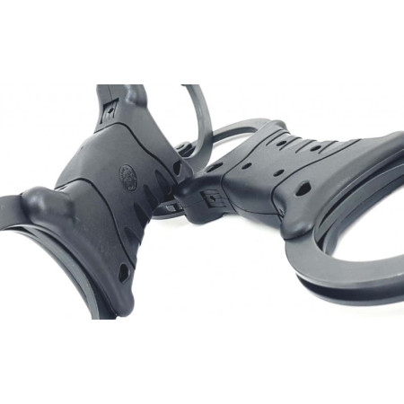 Grillete rigido SPEEDCUFF negro doble cerradura TCH842B