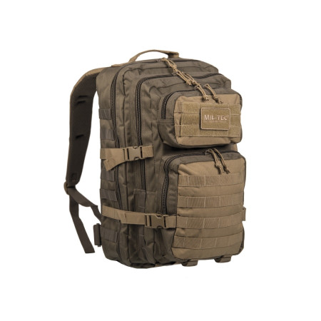 mochila táctica US Assault LG Ranger de MilTec de 36 litros en dos colores verde y coyote