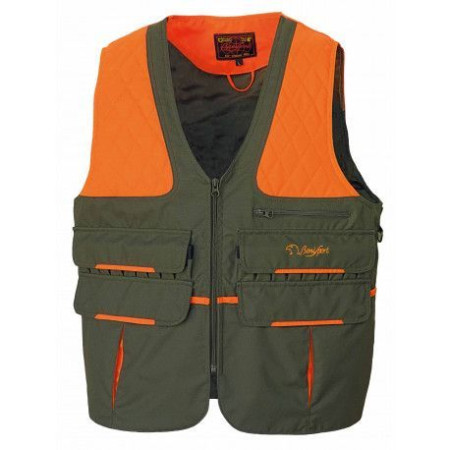 CHALECO DOBLE MORRAL CAQUI/ NARANJA "IRON"