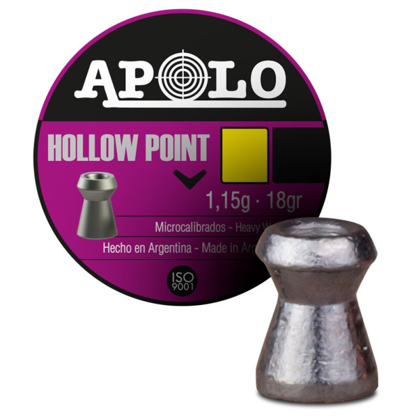 Balín APOLO Hollow Point 5,5 mm(.22)...