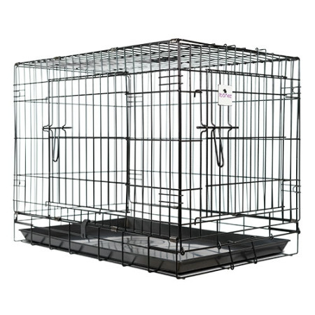 Jaula metálica plegable (124 x 76 x 84* (alt.) cm.)