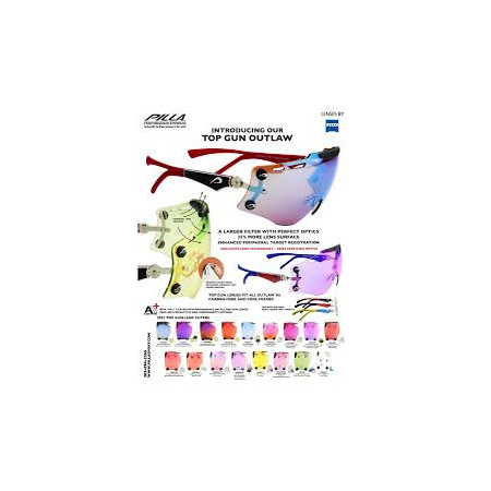 Gafas Pilla Outlaw X6 Kit (3 lentes) Serie Top Gun